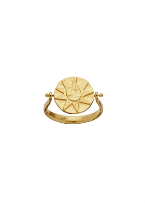 Sunna ring Forgyldt Maanesten 